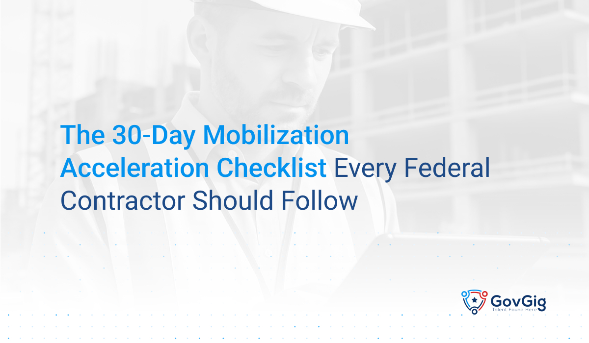 30-day mobilization acceleration checklist